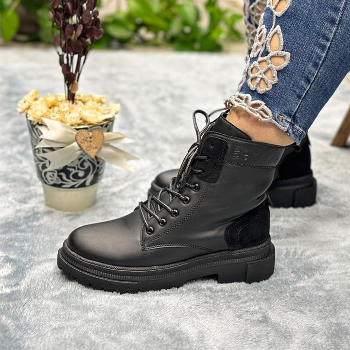 نیم بوت زنانه کلاسیک مدل برشکا ضد آب طرح چرم کد 9070